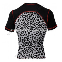 Animal print women UV protection rash guard